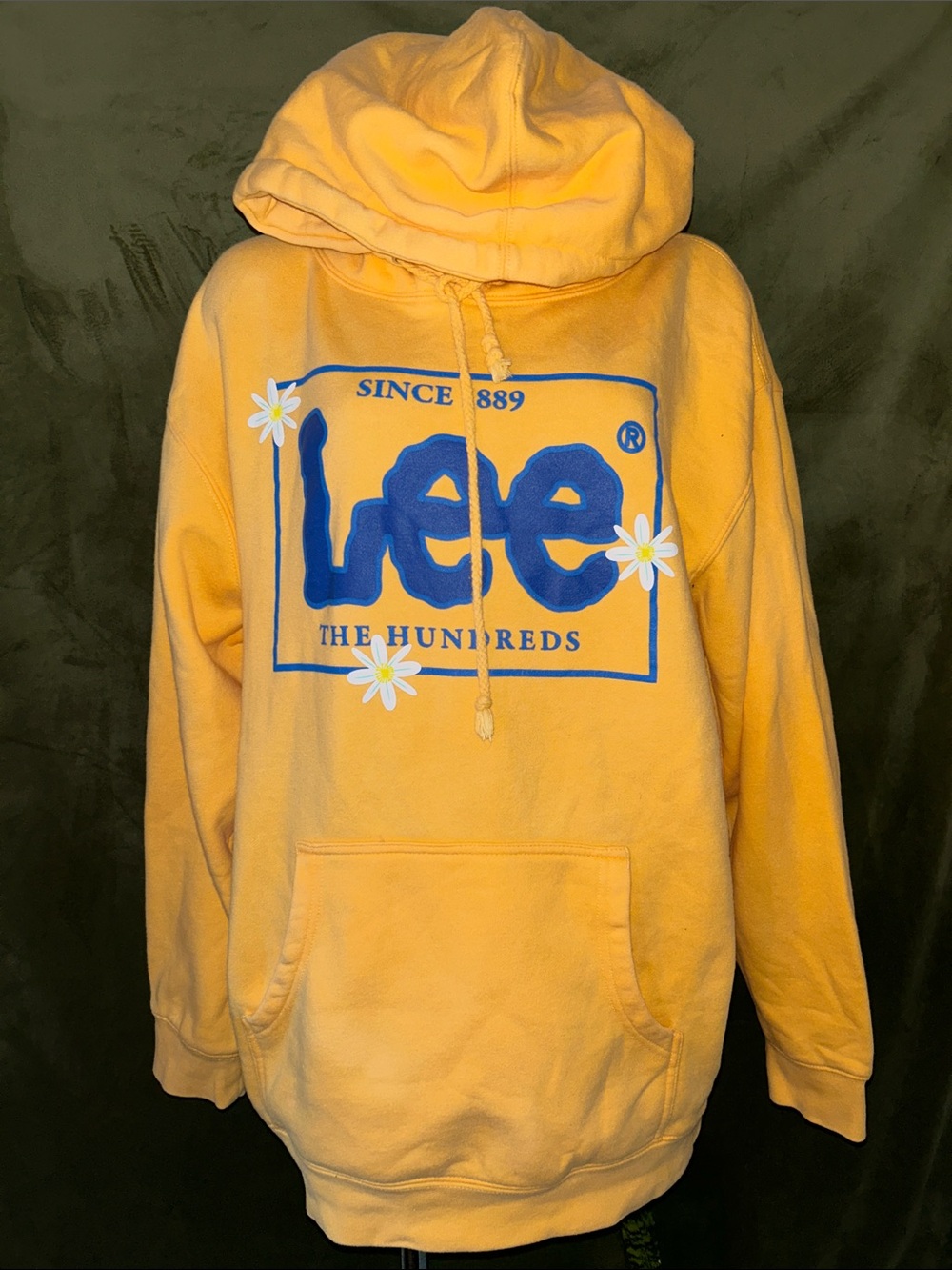 The Hundreds Lee Yellow Hoodie with Blue Logo